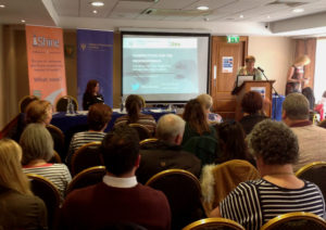 Gina Delaney Miriam Kennedy at the joint SHINE and College of Psychiatrists of Ireland conference